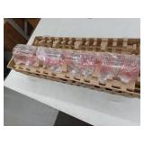 Hampton Bay Regan 29.25 in. 4-Light Matte Black Bathroom Vanity Light with Clear Glass Shades