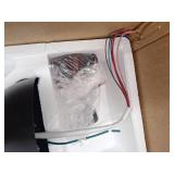 YUHAO 48 in. LED Indoor Matte Black Ceiling Fan with Integrated Light Kit and Remote Control