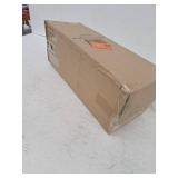 Simple Designs 18.8  Industrial Vintage Bronson Iron Desk Lamp with Glass Shade  Black