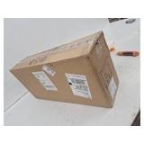 YANSUN 25 in. 4-Light Matte Black Vanity Light with Square Glass Shades-Modern Bathroom Wall Fixture