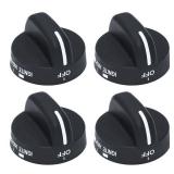 Control Konb 8273103 Gas Stove Knob Control Knob Black Compatible with Stove Oven Replace WP8273103, WP8273103VP, 8273107 4pack DP60