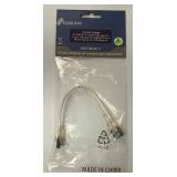 6 Inch Serial Ata Sata Ii 3.0 6gb/s Data Cable Metal Latch Silver ITR80