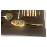 Prestige Plate Silver Plated Flatware Set with Serving Pieces 91 pieces total