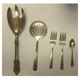 Decorative Silver-Plated Serving Set