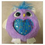 Plush Owl and Pink Monkey Toy Set