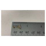 Gold earrings 8.65 karat 36% gold 5.77% silver - lab created diamonds