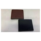 Imitation Leather Bifold Wallets with Dutch Windmill Design lot of 2