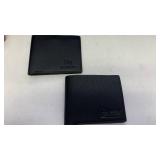 Pizaienbao Black Imitation Leather Wallets with Windmill Design lot of 2