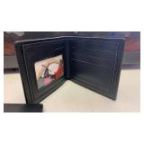 Pizaienbao Black Imitation Leather Wallets with Windmill Design lot of 2