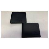 Black imitation Leather Bifold Wallets with Dutch Windmill Design lot of 2