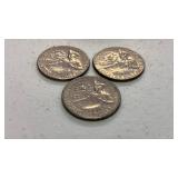 1776-1976 Bicentennial Quarter Dollar Coin Set of 3 GS80