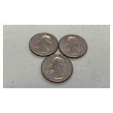 1776-1976 Bicentennial Quarter Dollar Coin Set of 3 GS80