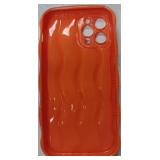 Orange Wave Pattern iPhone 12 Pro Case