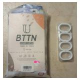 BTTN Floral Watercolor Shower Curtain with Hooks