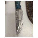 Handcrafted Damascus Steel Knife Collection lot of 3 Retail $120