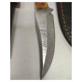 Handcrafted Damascus Steel Knife Collection lot of 3 Retail $120