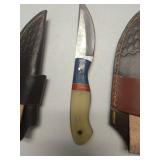 Handcrafted Damascus Steel Knife Collection lot of 3 Retail $120