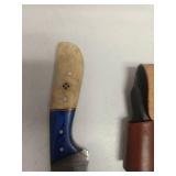 Handmade Damascus Steel Hunting Knife Set lot of 3 Retail $120