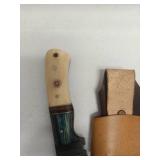 Handmade Damascus Steel Hunting Knife Set lot of 3 Retail $120