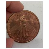 1 oz 999 Fine Copper Round Saint-Gaudens design