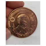 1 oz 999 Fine Copper Round $1000 Cleveland Federal Reserve Note design