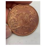 1 oz 999 Fine Copper Round Indian Chief Silver Certificate design