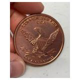 1 oz 999 Fine Copper Round M16 Rifle design