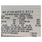 2000 Mazda B2500 Pickup White