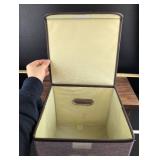 Collapsible Lavender Fabric Storage Box set with Lids