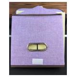 Collapsible Lavender Fabric Storage Box set with Lids