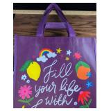 Purple Inspirational Reusable Shopping Totes