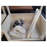 5 shelf White Rubbermaid Wall Storage Organizer Set