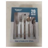 Wondercrew 20-Piece Stainless Steel Flatware Set