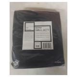 Roost Microfiber Twin XL Sheet Set - Black