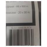 Roost Microfiber Twin XL Sheet Set - Black