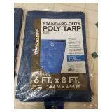 (2) 6 ft X 8 ft Tarps