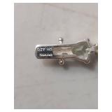 Sterling Silver Heart Crystal Tennis Bracelet