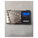 Sterling Silver Heart Crystal Tennis Bracelet