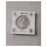 1921-S Walking Liberty Half Dollar