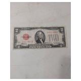 1928 D Series $2 Red Seal Note