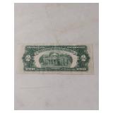 1928 D Series $2 Red Seal Note