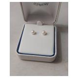 14K Gold Cultured Pearl Stud Earrings