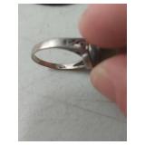 Sterling Silver Green Nephrite Jade Ring