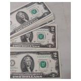 (25) Uncirculated 2017 Series $2 Federal Reserve Notes - Sequential Numbers