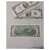 (25) Uncirculated 2017 Series $2 Federal Reserve Notes - Sequential Numbers