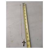 Black Onyx Crucifix Necklace