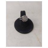 Sterling Silver Cluster Ring