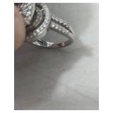 Sterling Silver Cluster Ring