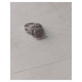 Sterling Silver Cluster Ring