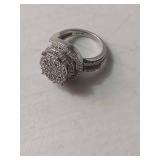 Sterling Silver Cluster Ring